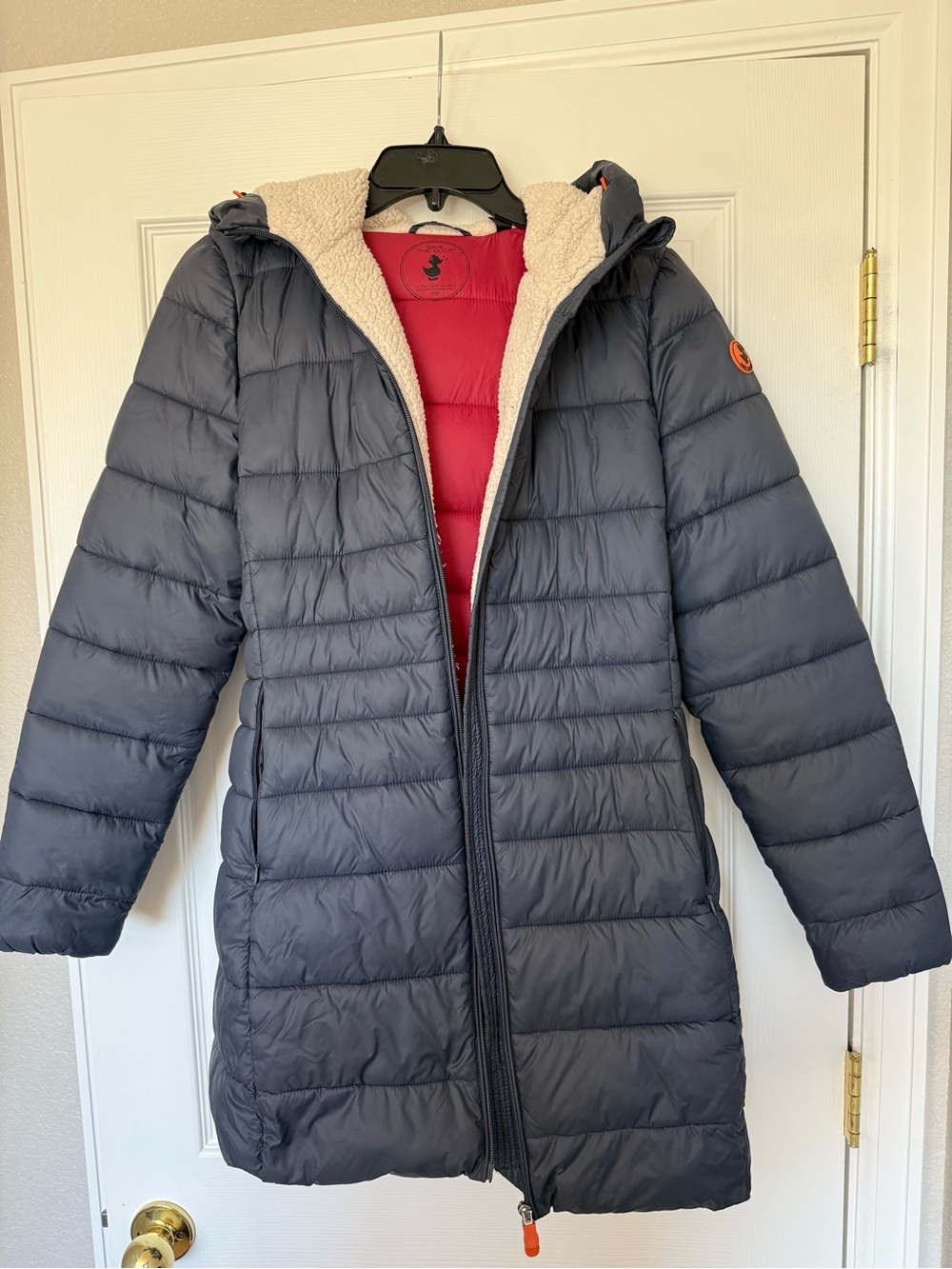 Save the Duck Hooded Long Puffer Coat 2/M